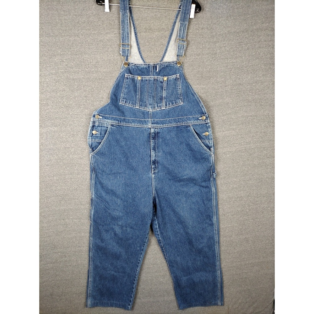 Guide Gear Denim Overalls Mens XL Blue Workwear Carpenter Pockets 100% Cotton